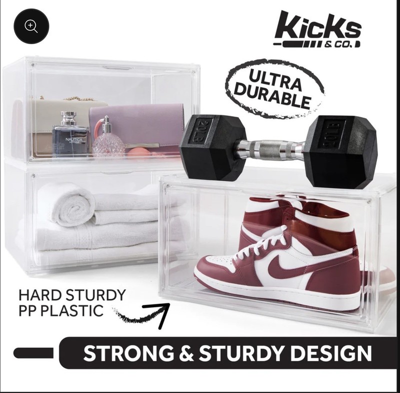 (1 Box / 2 Per package) Kicks & Co. Stackable Sneaker Display. New unopened gallery
