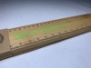 12-Inch 100% Recycled Bamboo Ruler, 12" (30 cm) ONYX + GREEN, Bevelled Edge, New gallery
