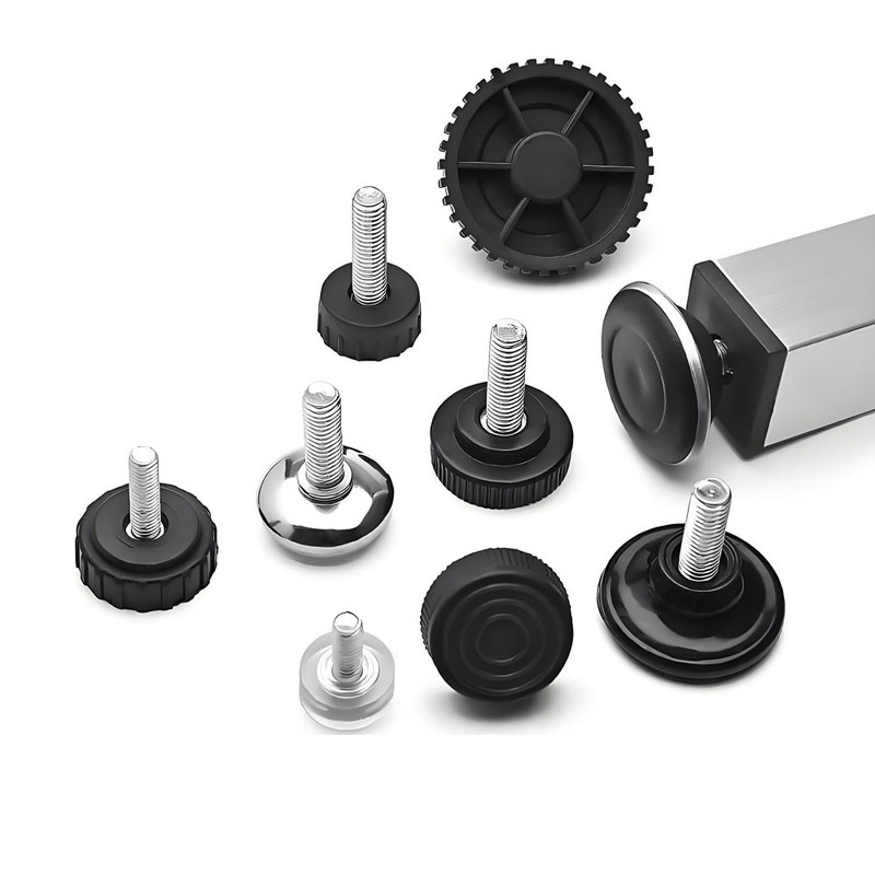 M6-M10 Leveling Machine Feet Rubber Adjustable Screw in Feet Furniture Table Leg gallery