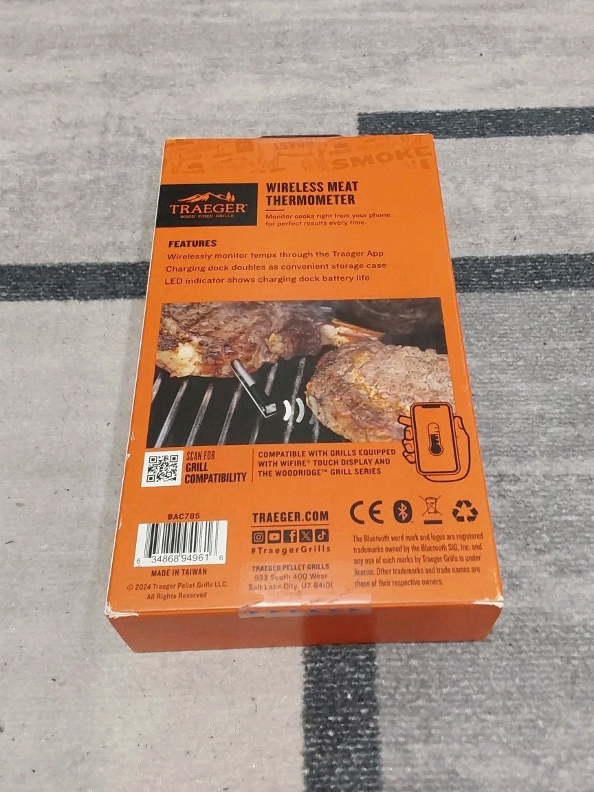 Traeger BAC785 Wireless Meat Thermometer WiFi Compatible Grill NEW H3 gallery