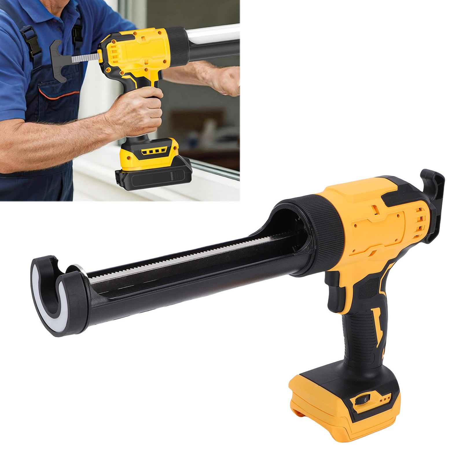 Cordless Caulking Electric 6 Speed Rechargeable Digital Display With LED gallery