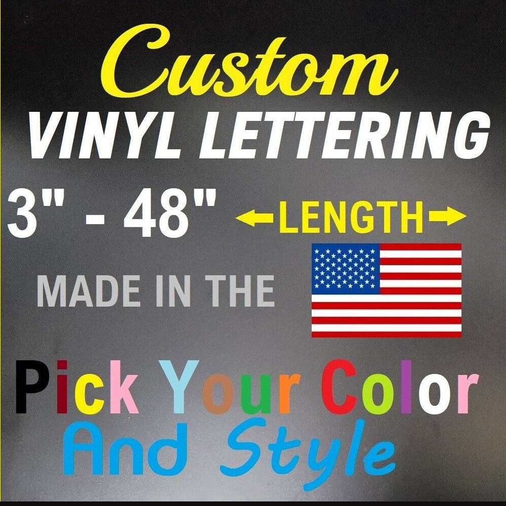 Custom Personalized Vinyl Lettering Name Decal Sticker Car Window Tumbler Flask gallery
