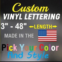 Custom Personalized Vinyl Lettering Name Decal Sticker Car Window Tumbler Flask