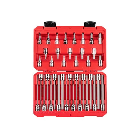 Tekton Shb91316 3/8 In Drive Socket Bit Set, Sae/Metric, 38 Pcs gallery