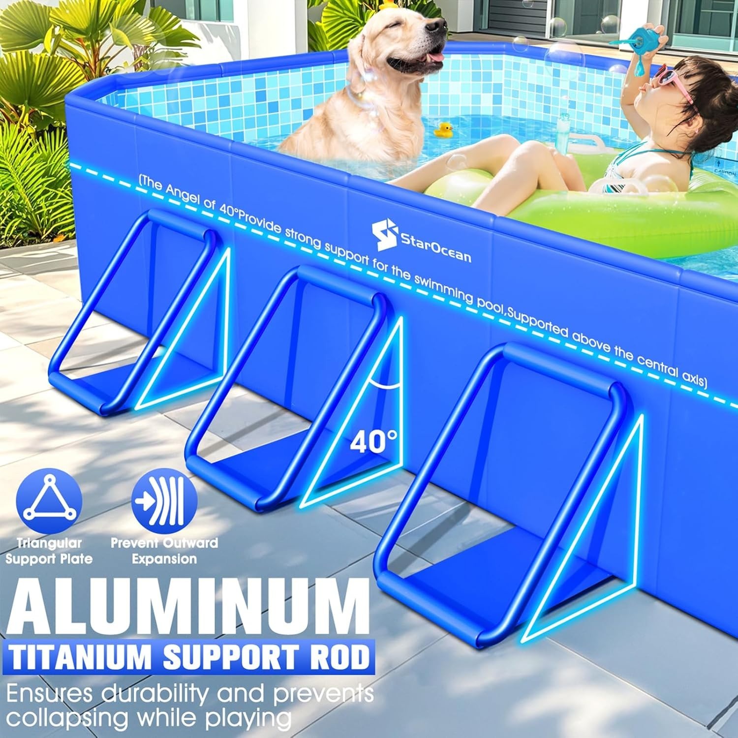 2026 Foldable Pool, Large Non-Inflatable Swimming Pool for Kids,Adult Collapsibl gallery
