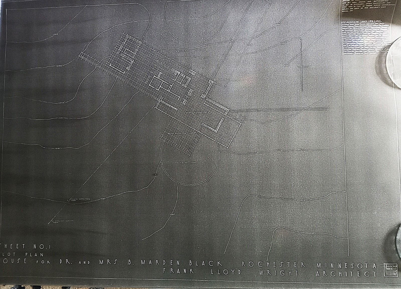 FRANK LLOYD WRIGHT : PROJECT FOR B. MARDEN BLACK , 1947 , ROCHESTER MINN. gallery