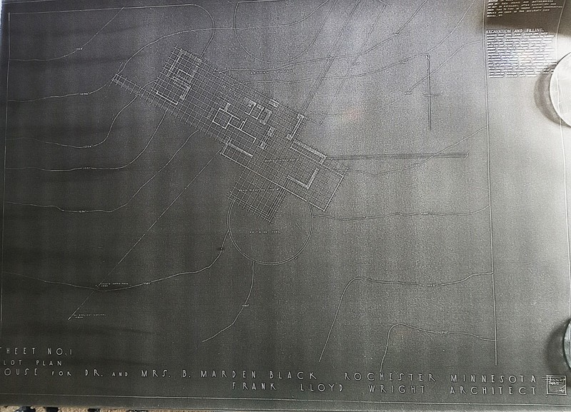FRANK LLOYD WRIGHT : PROJECT FOR B. MARDEN BLACK , 1947 , ROCHESTER MINN. gallery