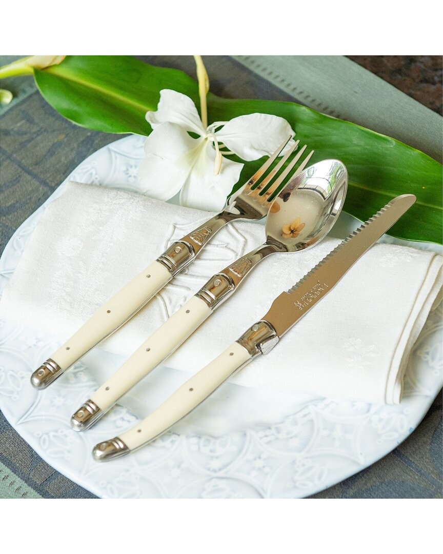 Jean Dubost 24Pc Flatware Set In Black Tray gallery