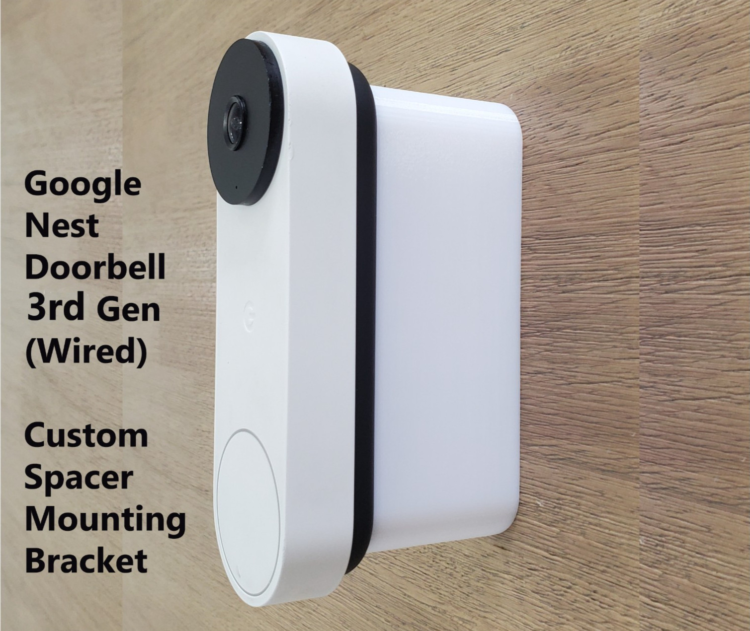 Google Nest Doorbell 3rd Gen Wired Expander Spacer Mounting Bracket 0.5" - 5" gallery