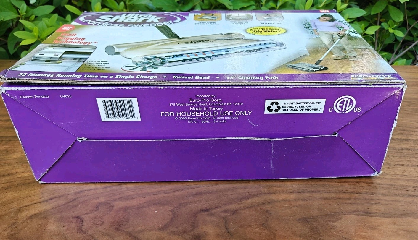 Ultra Shark Cordless Sweeper # UV615 Rechargeable - Swivel Head - New in Box NIB gallery