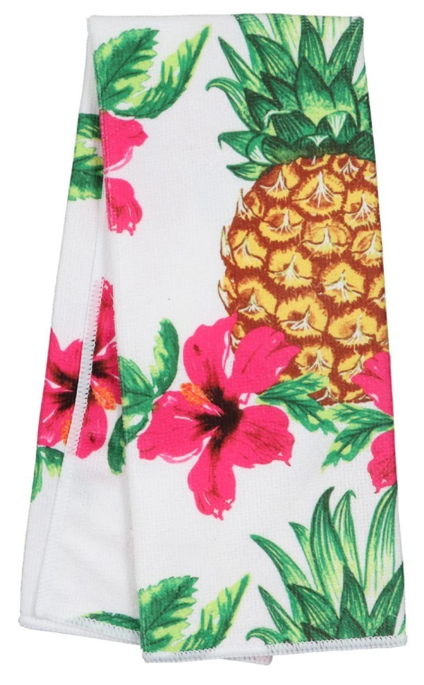 Home Collection Kitchen Towel Polyester ~ Tropical Pineapple Flower gallery