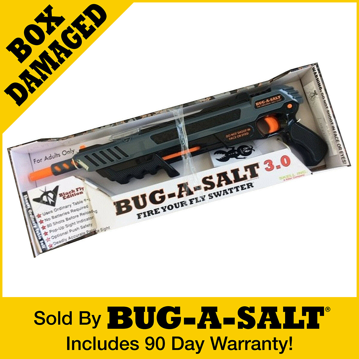 Damaged Box Authentic BUG-A-SALT 3.0 Black Fly Insect Eradication Salt Gun gallery