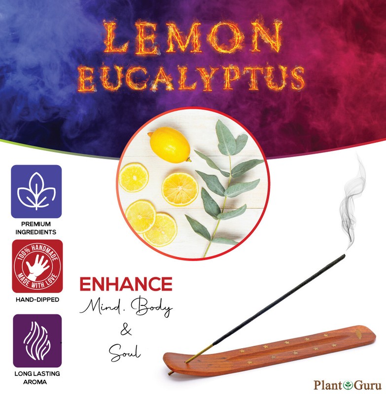 LEMON EUCALYPTUS Incense Sticks 11" Bulk Pack Wholesale Hand Dipped Lot gallery