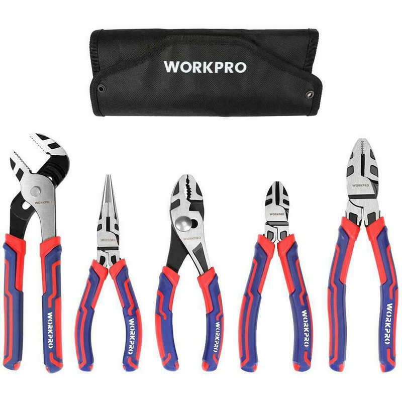 5PC Mini Plier Set Long Nose Plier Slip Diagonal Groove Joint Linesman Plier NEW gallery