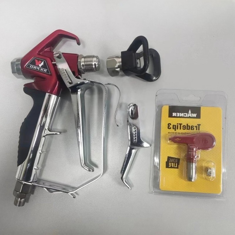2 Finger Airless Spray Gun RX-Pro Red Series 538020 W/ 517 Tip & Guard Titan New gallery