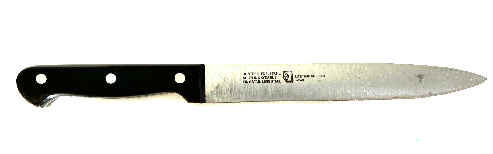 Lifetime Cutlery LC Germain Stainless Steel Kitchen Knife 8" Blade Full Tang gallery