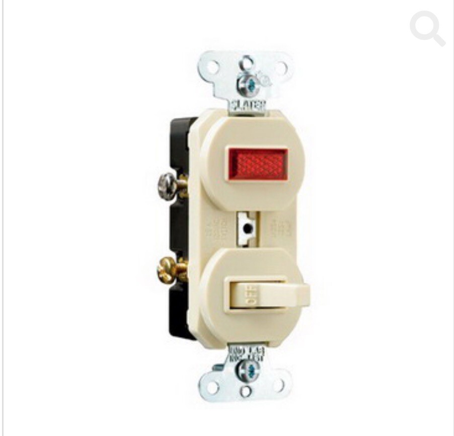 Pass & Seymour 692-I Combination Switch/Pilot Light 15A 120VAC Non-Grounding gallery