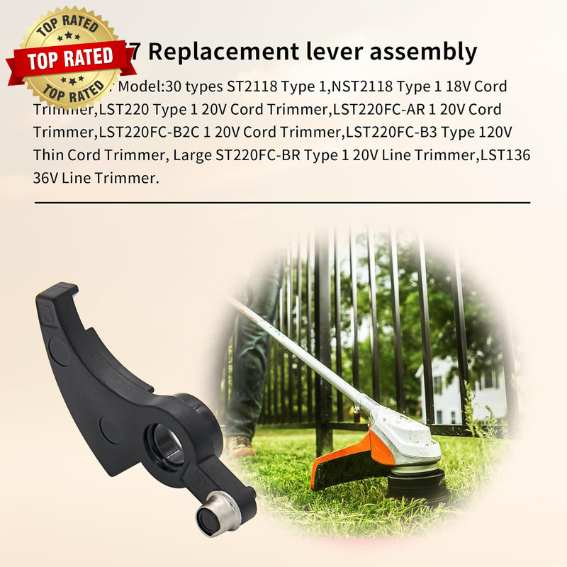 4-Pack 90567077 Trimmer Replacement Lever Assembly for Black&Decker NST2118 LST2 gallery