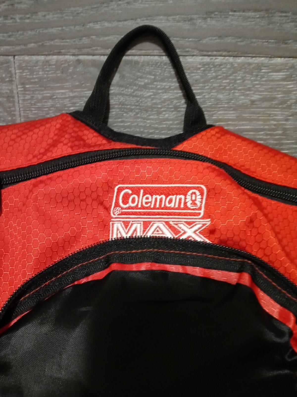 Coleman Max Mens 2L Hydration Hiking Backpack Red Gray  2