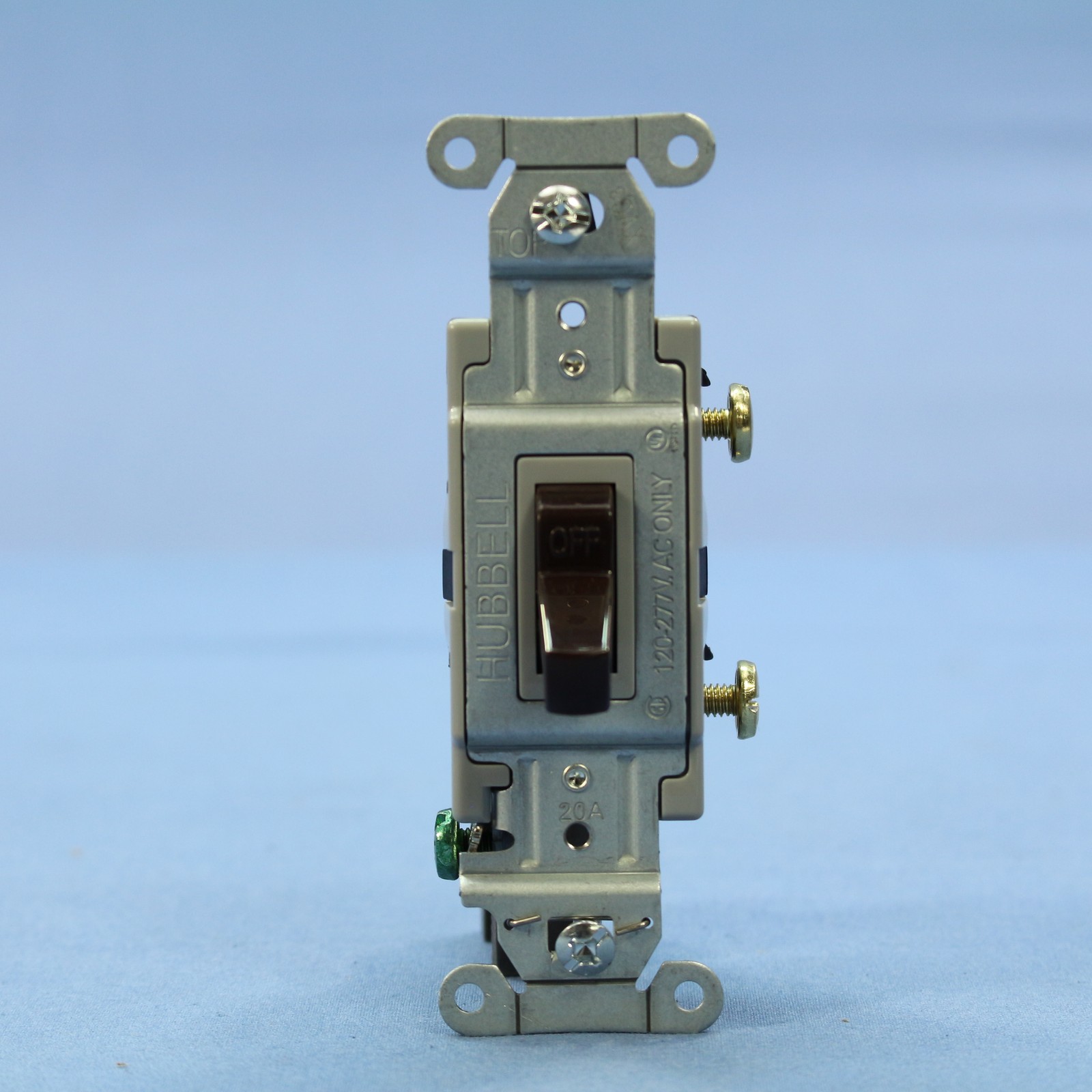 Hubbell Bryant CS120 Brown Commercial Grade ON/OFF Toggle Wall Light Switch 20A gallery