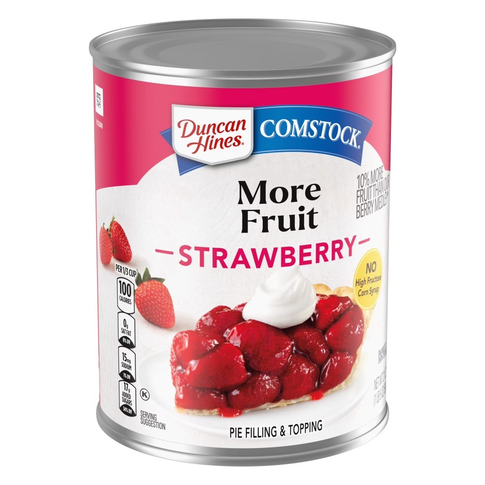 (3 pack) Comstock, Premium Strawberry Pie Filling & Topping, Ready to Use gallery