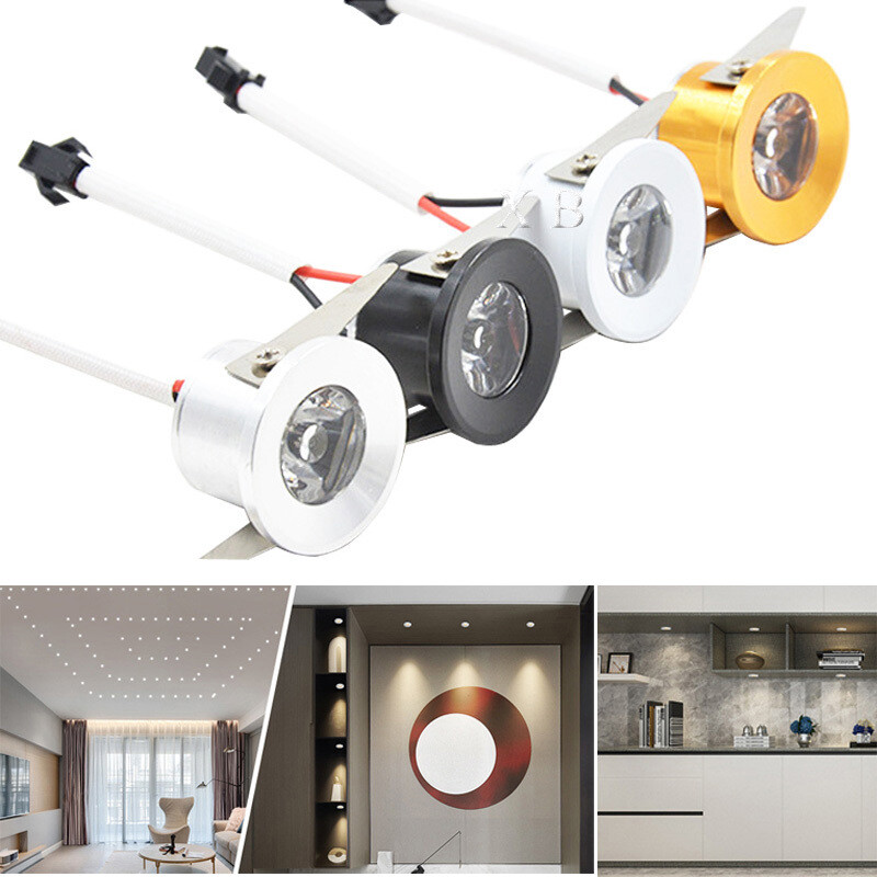 10/20PCS 1W Mini Recessed LED Ceiling Downlight Spot Light Lamp Cabinet 110-240V gallery