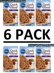 6 PACK – Pillsbury Date Quick Bread & Muffin Mix Fruit Cake Base 16.6 oz EACH