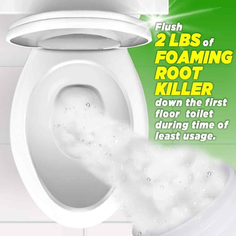 10Lb Foaming Root Killer Prevent Clogs in Sewer Pipes Dehydrates Dissolve Roots gallery