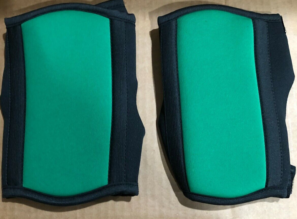 KNEE PADS ADJUSTABLE WATERPROOF E9170 COLOR GREEN/BLACK NEW FREE SHIPPING