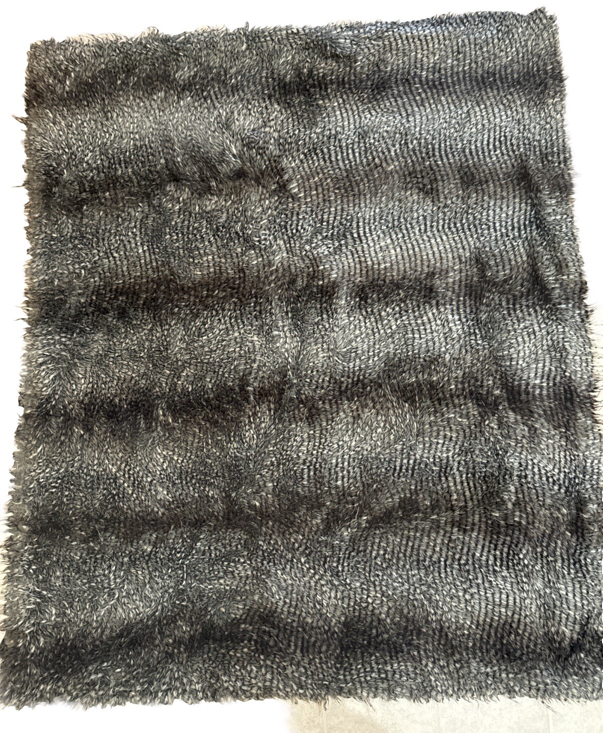PIER 1 Throw Blanket SOFT Animal Print Stripes Shaggy 50” x 60” Reversible gallery