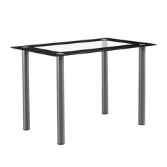 【Replace 24778886】110cm Dining Table Tempered Glass Dining Table