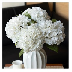 Durable Faux Hydrangea Bouquets – Perfect for Weddings & Home Decor (4 Pack)