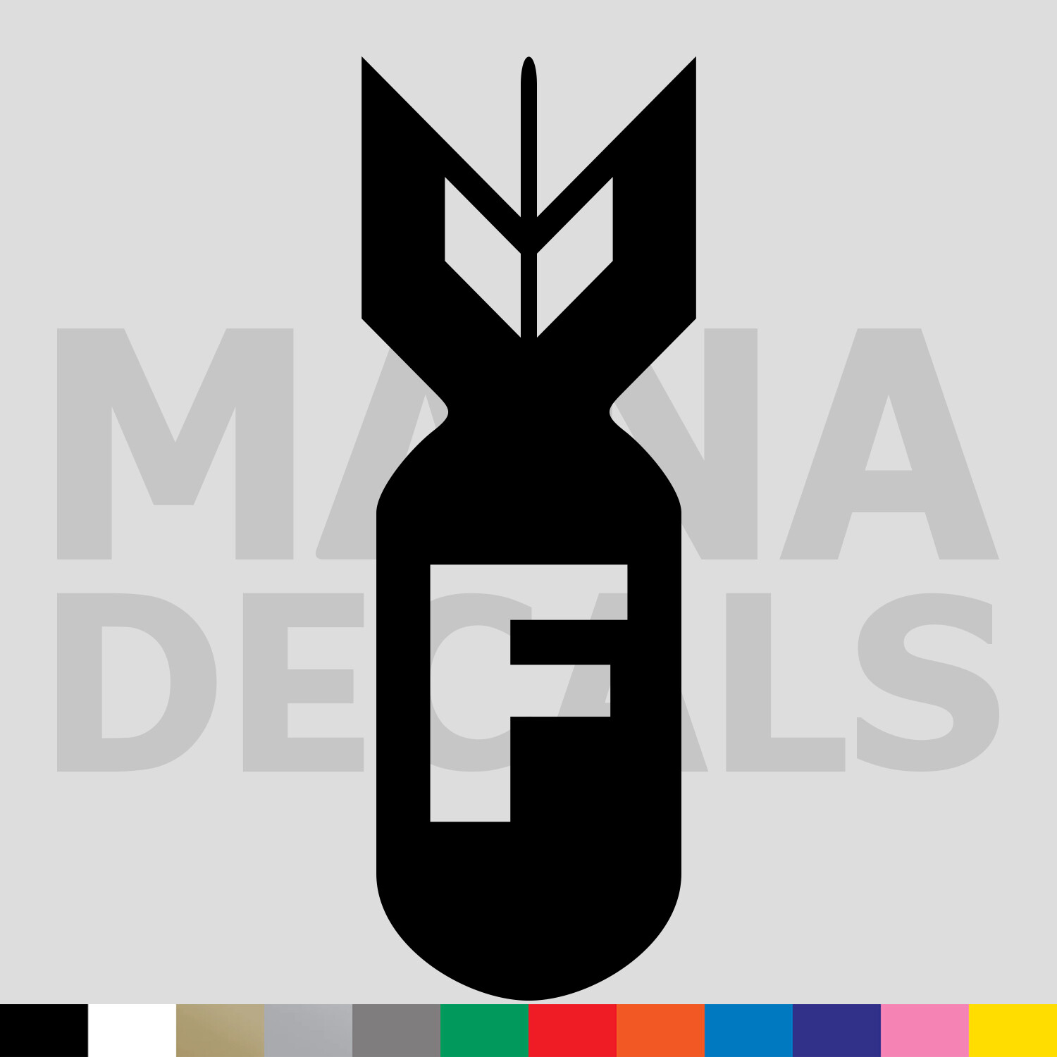 F Bomb Vinyl Die Cut Decal Sticker gallery