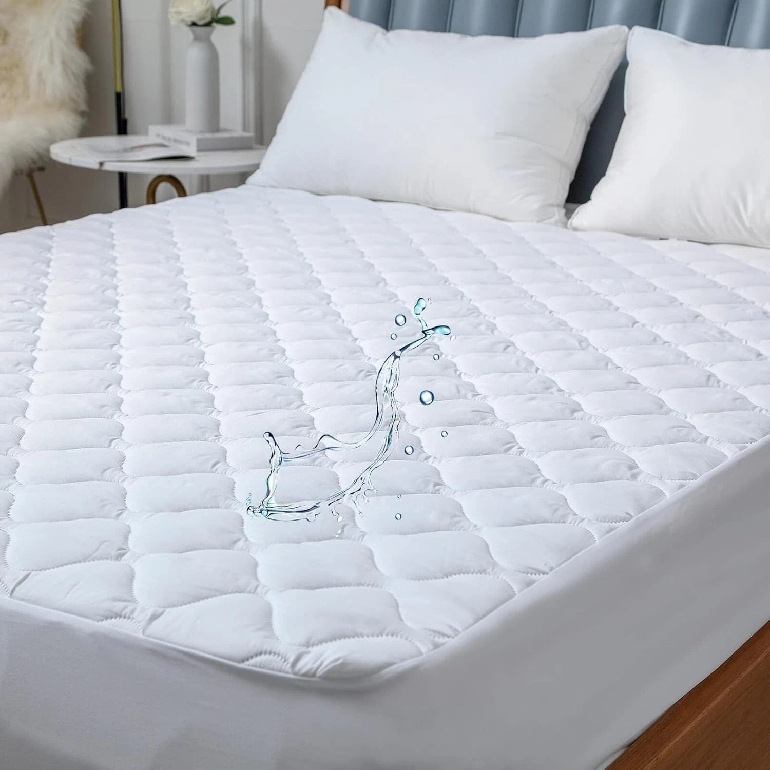 Quilted Waterproof RV Short Queen Mattress (60x75), White gallery