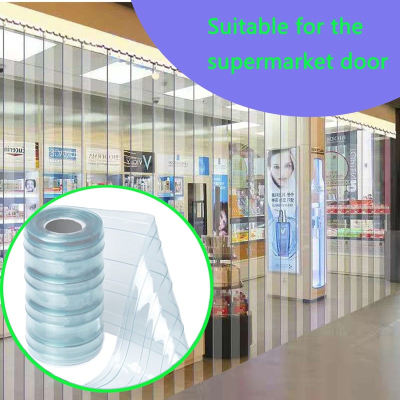 Plastic Vinyl Replacement Strip Curtain-Door - Clear Waterproof PVC for Wareh gallery