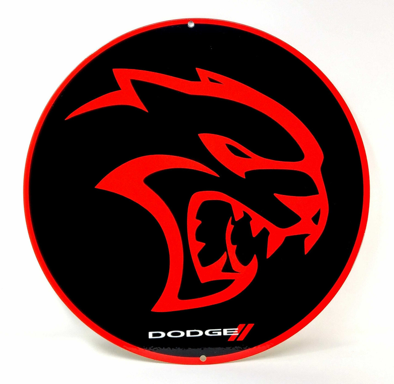 Dodge Hellcat Black and Red Steel Sign gallery