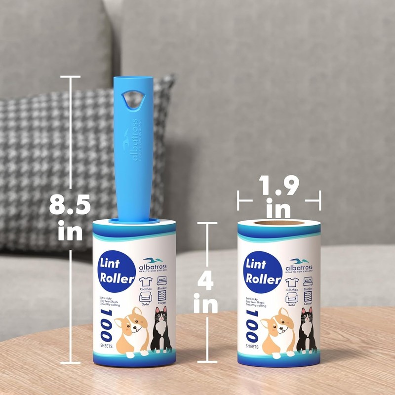 Ultimate 400 Sheet Lint Roller Set - Perfect Pet Hair Remover for Home & Travel gallery