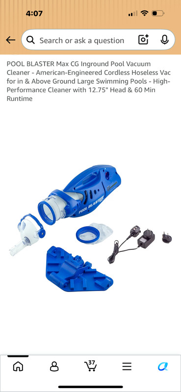 POOL BLASTER Max Li CG Pool Vacuum Cleaner - American-Engineered Cordless gallery