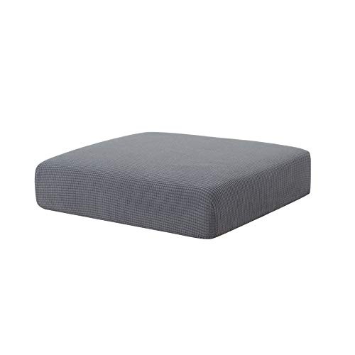 Stretch Couch Cushion Slipcovers Reversible Cushion Protector Small Light Grey gallery