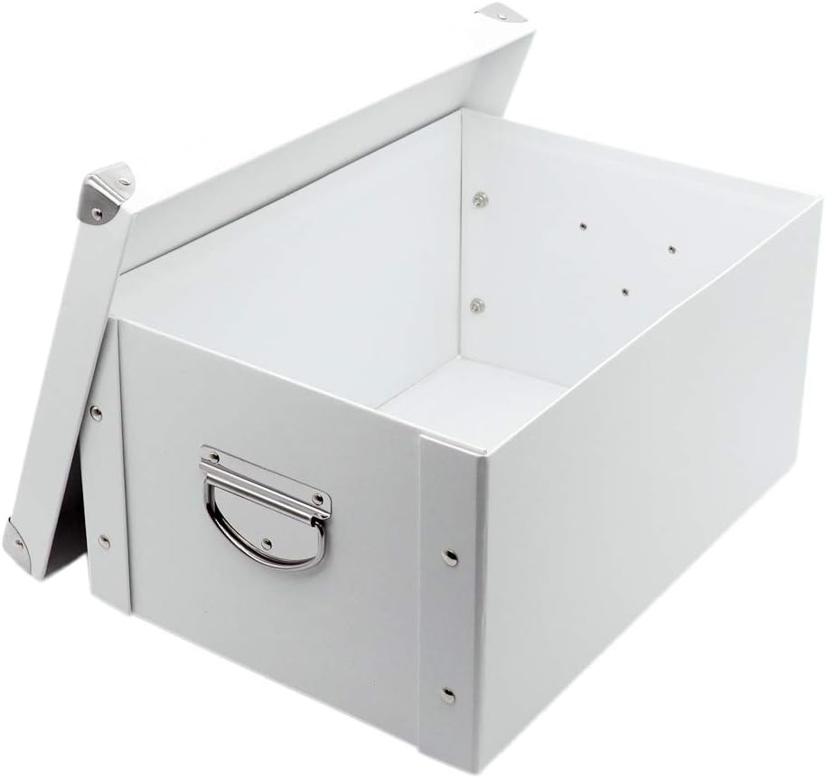 GUOZI Collapsible Storage Box, Decorative Memory Box with 35*25*17.5cm, White gallery