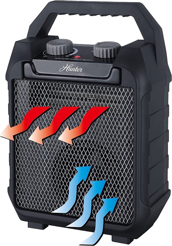 Hunter Recirculating Utility Space Heater Thermostat Portable Compact 1500W gallery