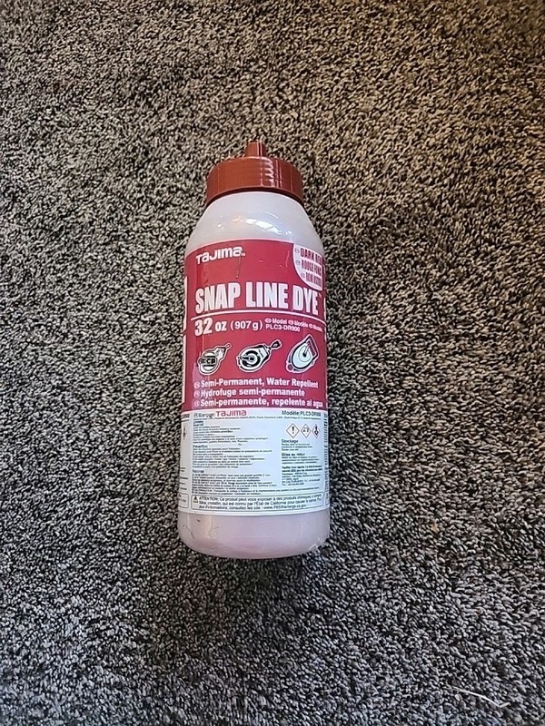 Tajima PLC3-DR900 Snap Line Dye Semi-Permanent Chalk 907g/32 oz Dark Red gallery