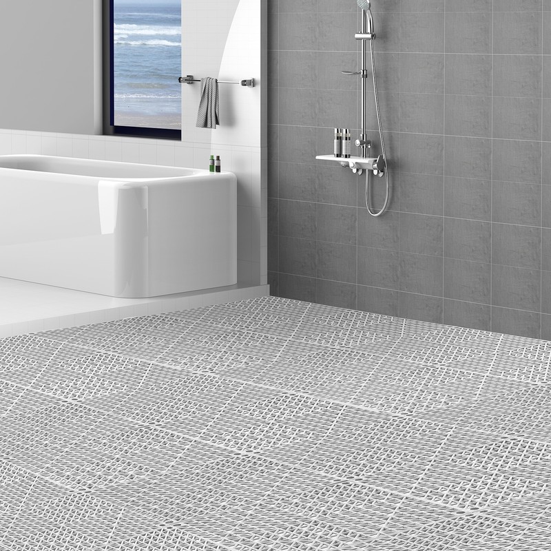 VEVOR Interlocking Drainage Floor Mat 12" x 12" PVC Non-Slip Floor Tiles 12 Pack gallery