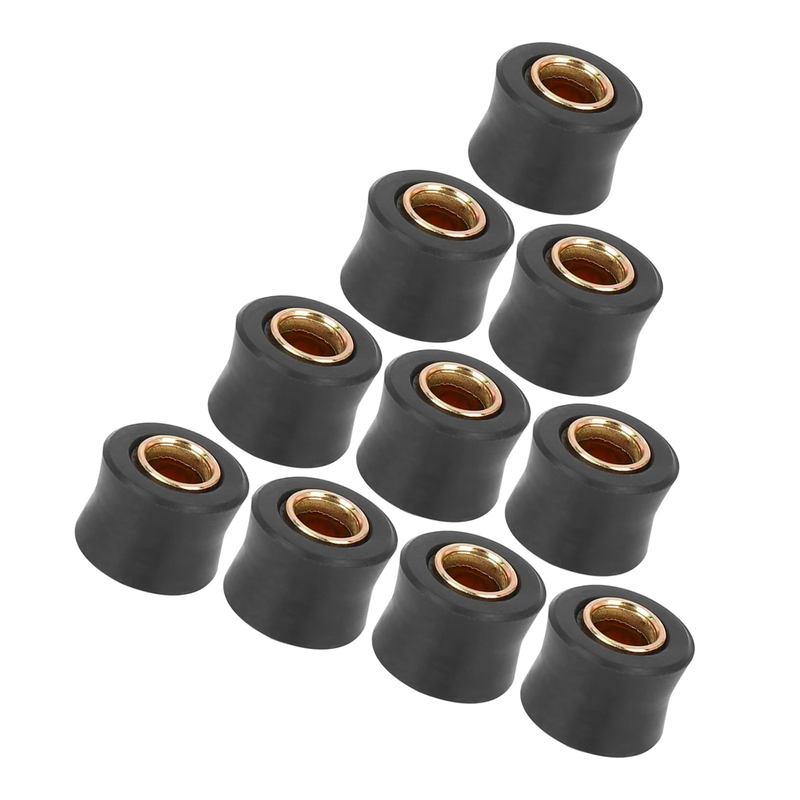 Universal Motorcycle Rear Shock Bush PlasticMetal Black 10 Pc gallery