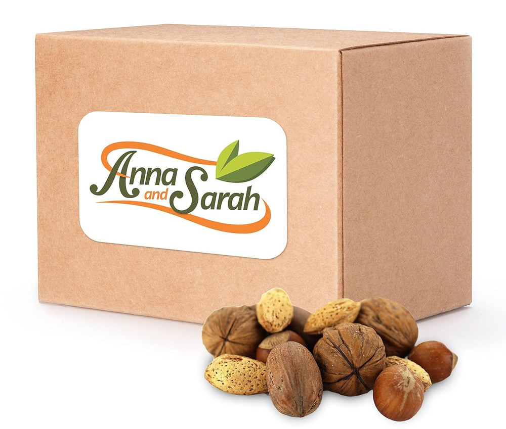 10 Lbs Premium Mixed Nuts in Shell,Walnuts,Pecans,Almonds,Hazelnuts (NO BRAZIL N