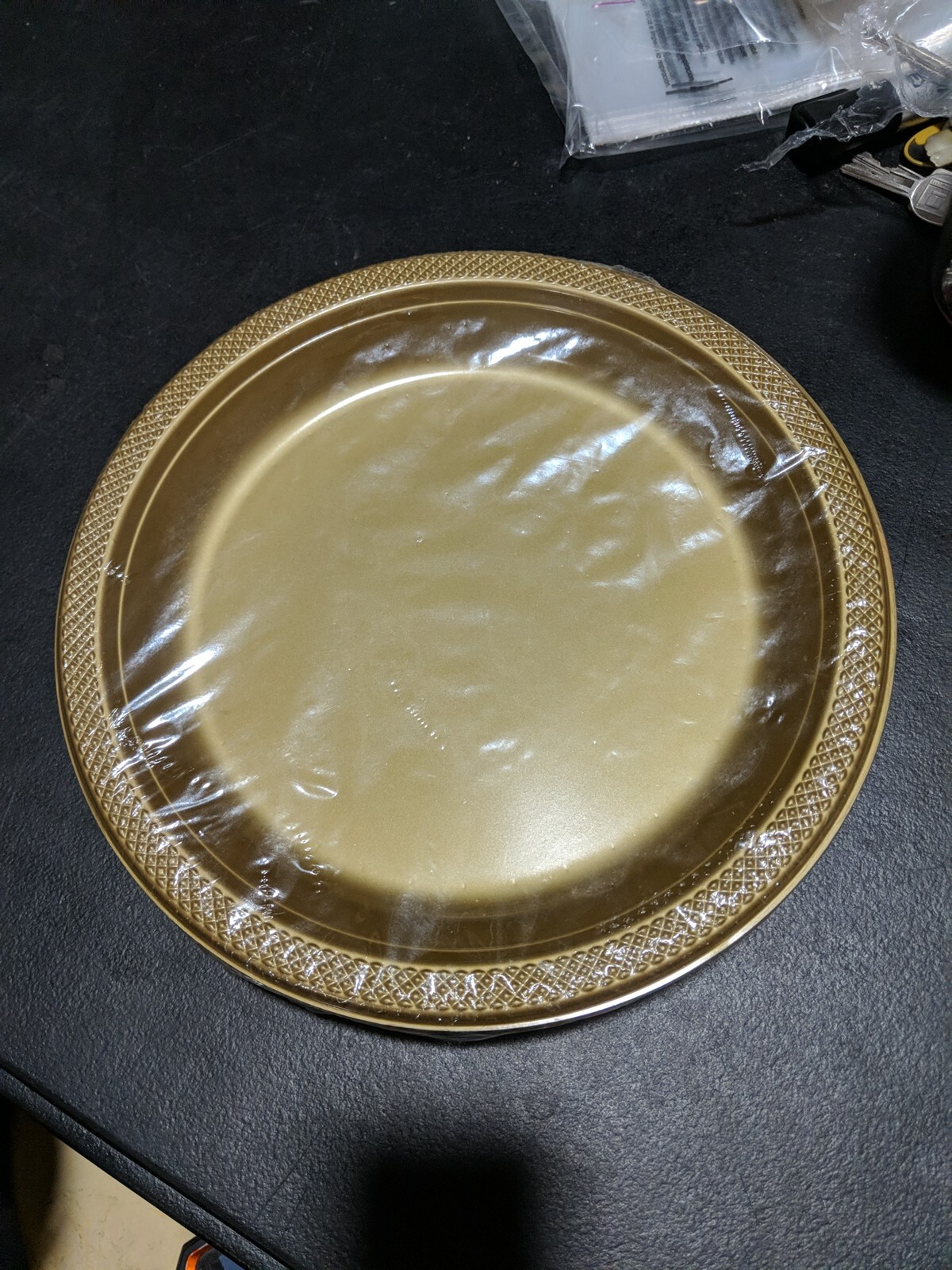 Festive Occasion gold plastic plates gallery