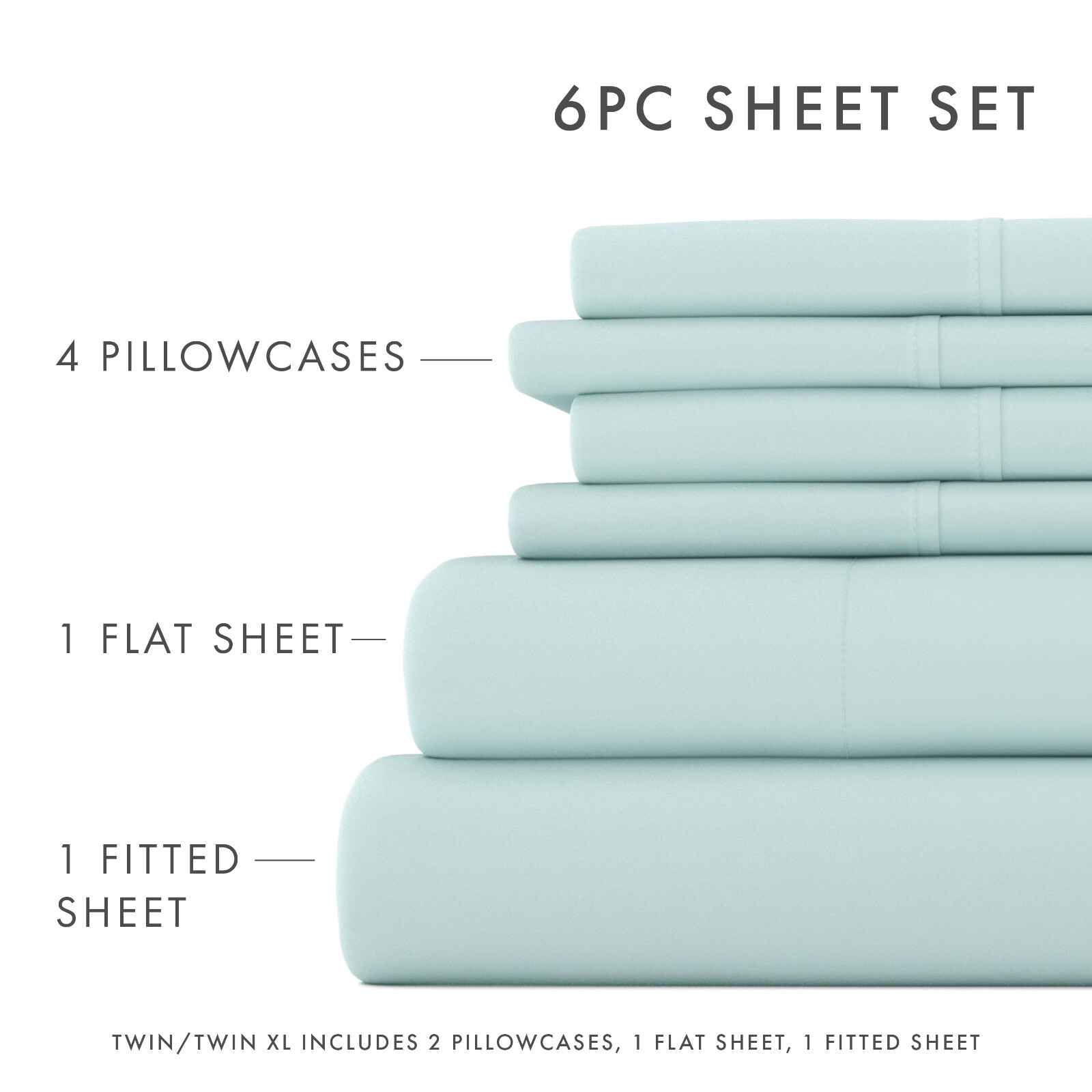 Luxury 6PC Sheets Set Comfort by Kaycie Gray Hotel Collection gallery