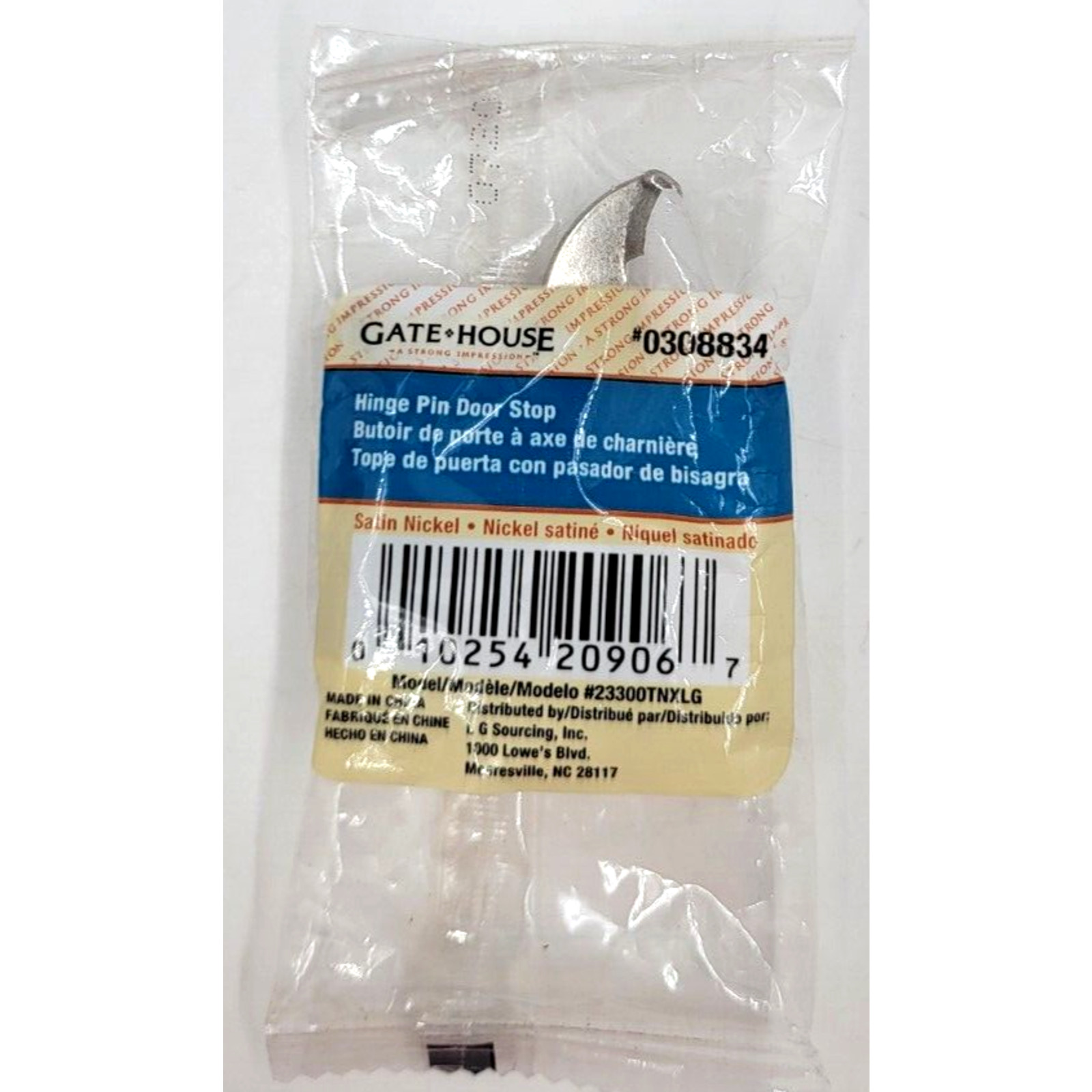 Gate House Hinge Pin Door Stop 0308834 Wall Protector Satin Nickel Lot of 10 gallery