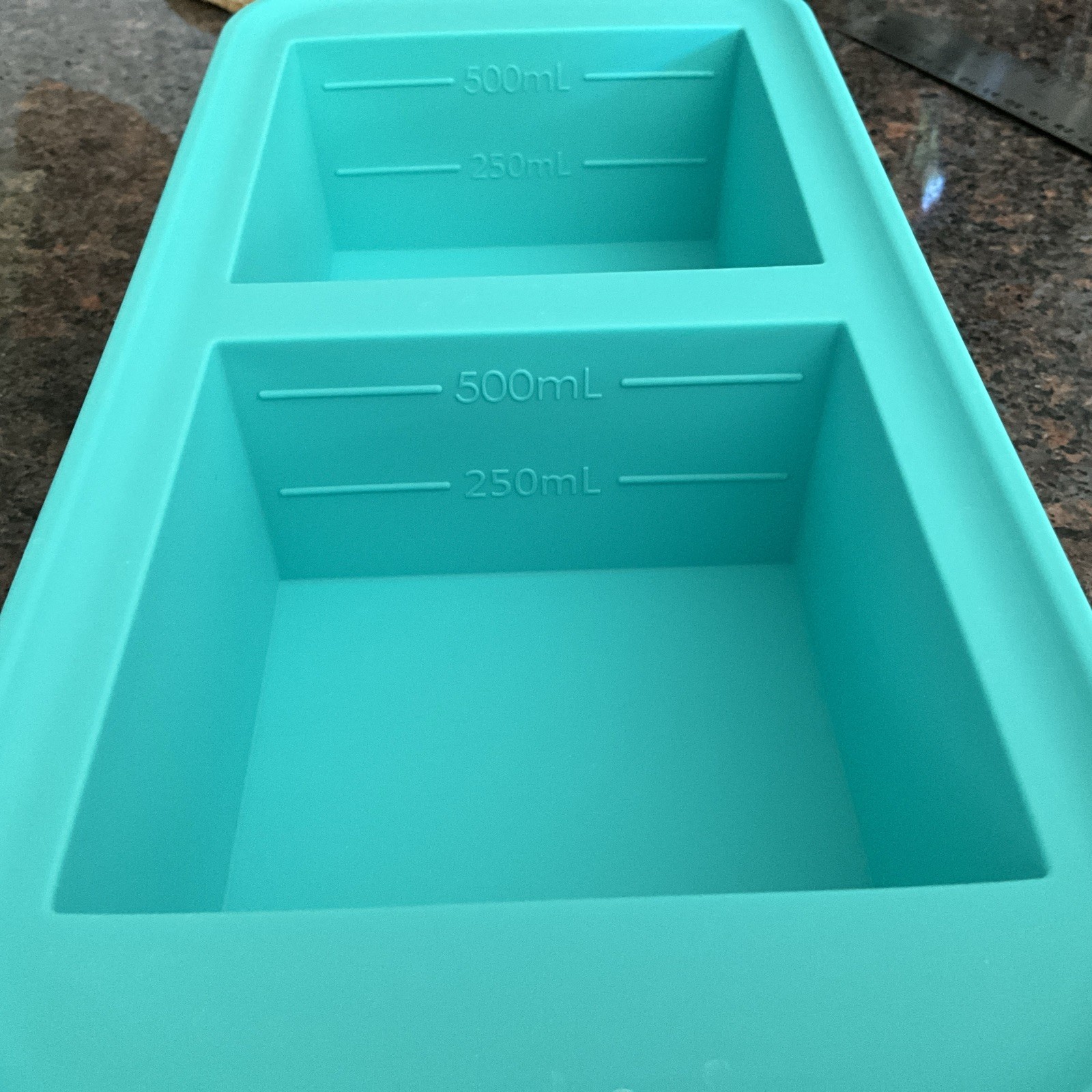 Souper Cubes 2 Cup Silicone Freezer Trays + Lid Aqua Green gallery