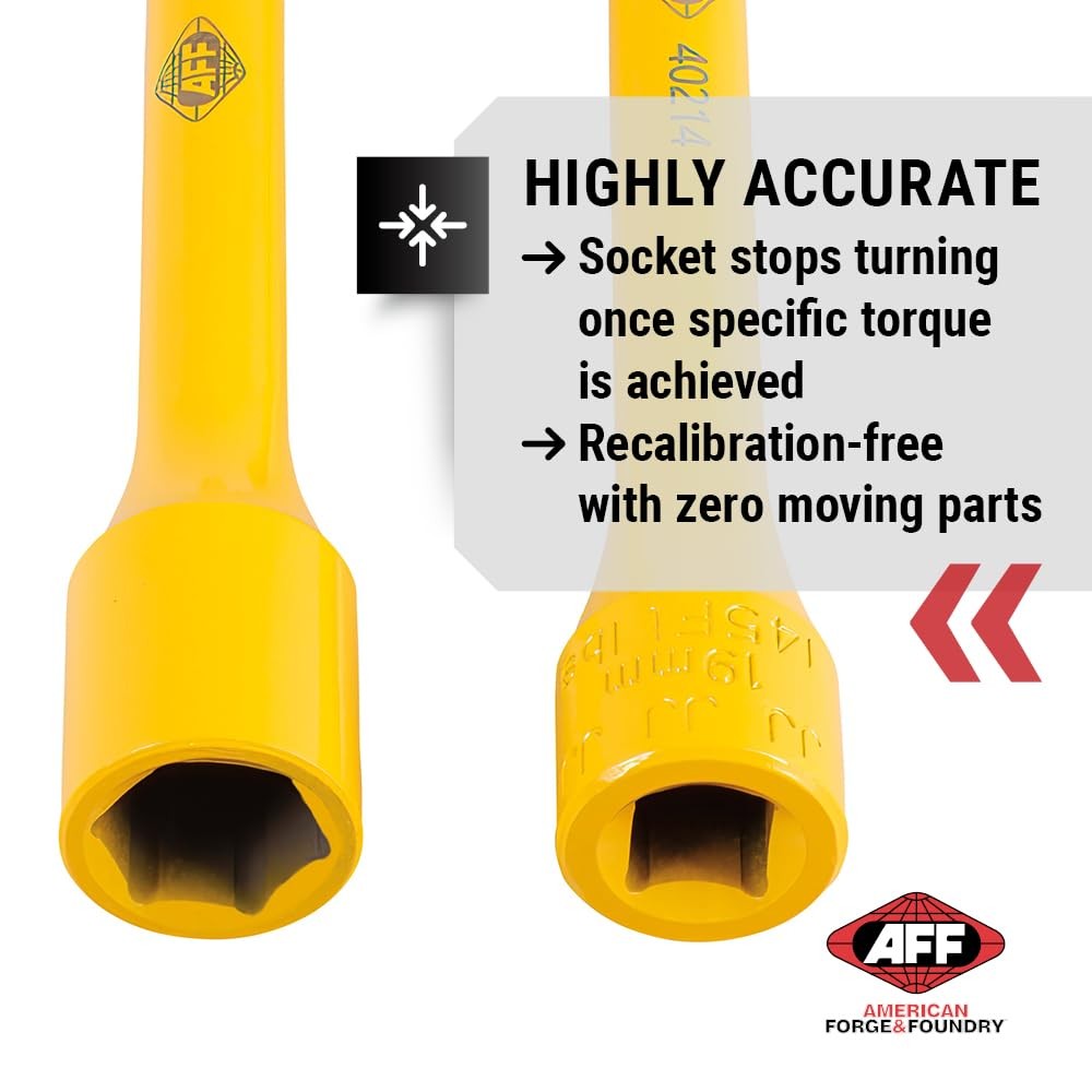 Aff Torque Limited Socket 1/2 Drive 19Mm 145 Ft/Lbs Honey Yellow 40214 gallery